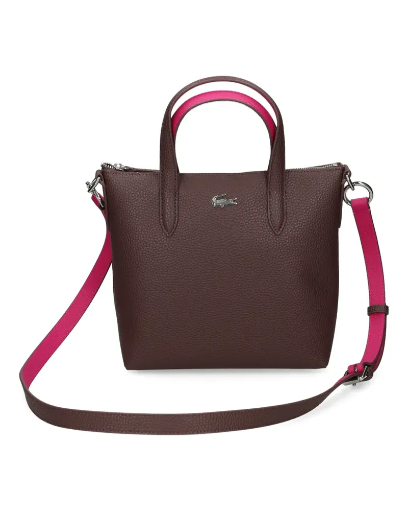 Lacoste logo-plaque tote bag - Rot Rot