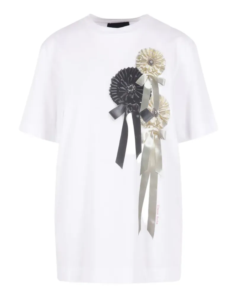 Simone Rocha T-Shirt mit grafischem Print - Weiß Weiß