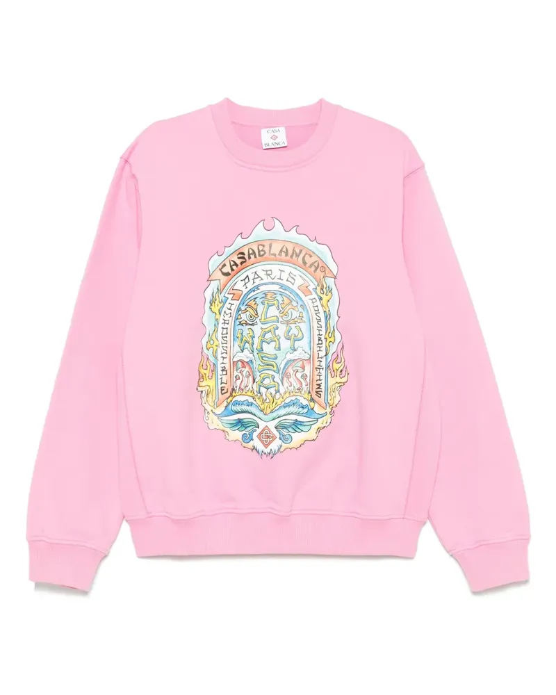 Casablanca Paris Casa Way Skate Sweatshirt - Rosa Rosa