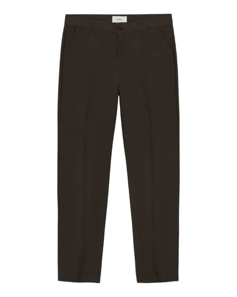 LES DEUX Klassische Hose mit Bügelfalten - Braun Braun