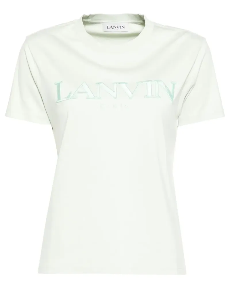 Lanvin T-Shirt mit Logo - Grün Grün