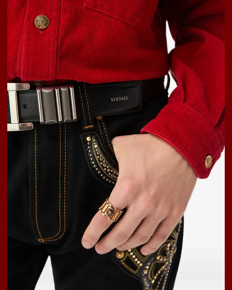 Versace Link Ring - Gold Gold
