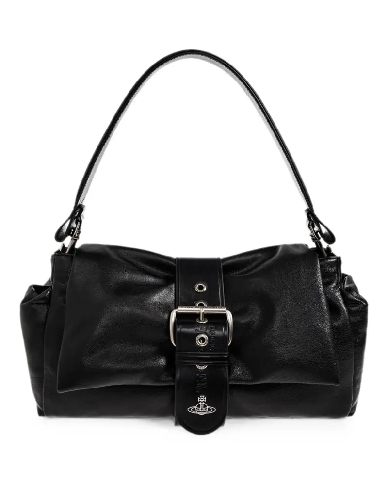 Vivienne Westwood Hazel Tote Bag mit Orb-Schild - Schwarz Schwarz