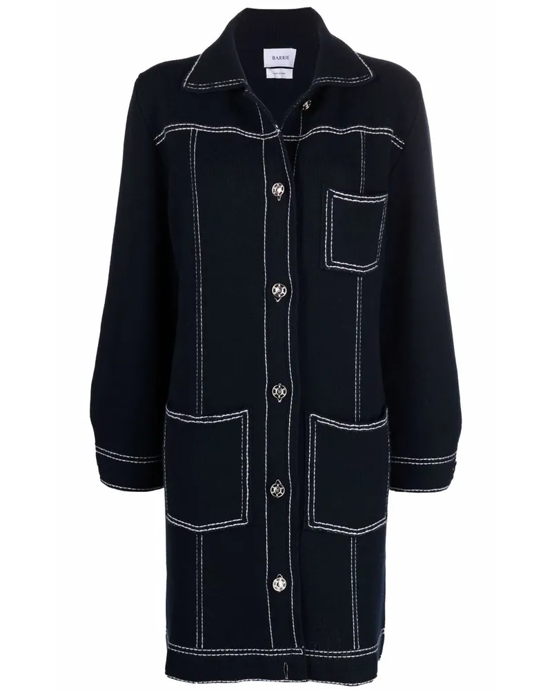 Barrie Einreihiger Mantel - Blau Blau