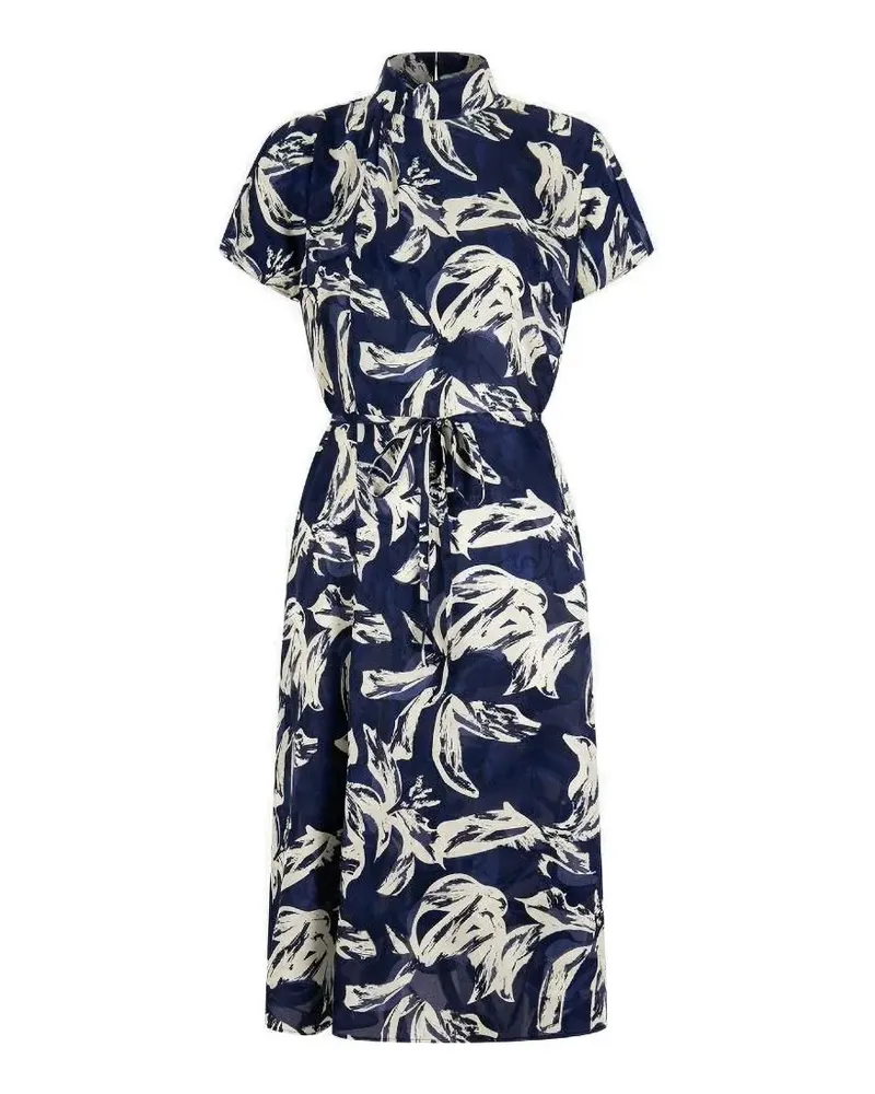Shanghai Tang Kleid mit Muster - Blau Blau