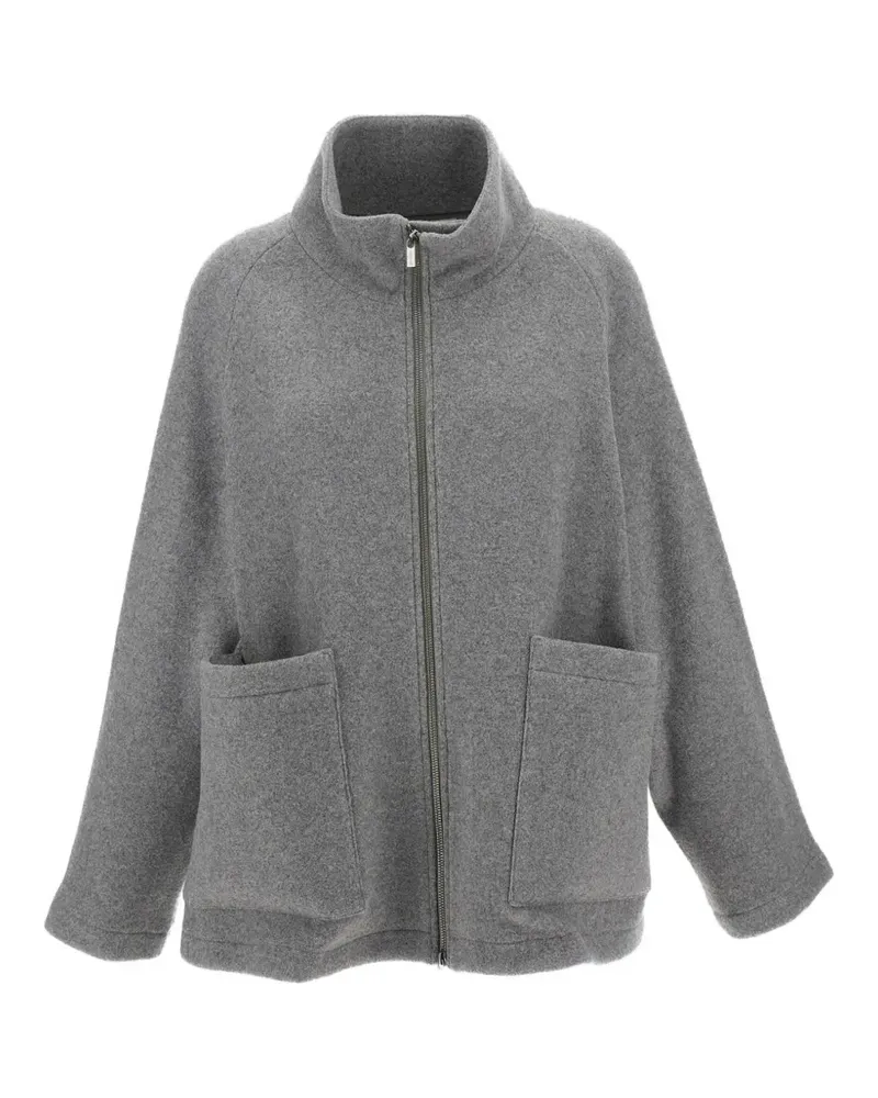 BARENA Cardigan mit aufgesetzter Tasche - Grau Grau