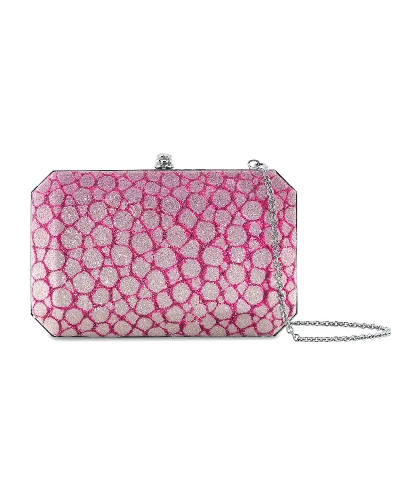 Tyler Ellis medium Perry crystal-embellished clutch bag - Rosa Rosa