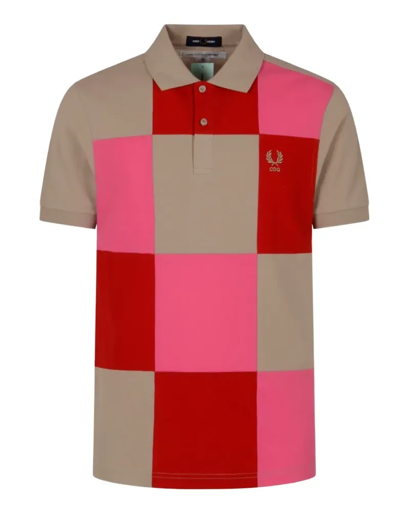 Comme des Garçons x Fred Perry Poloshirt mit Logo-Stickerei - Nude Nude