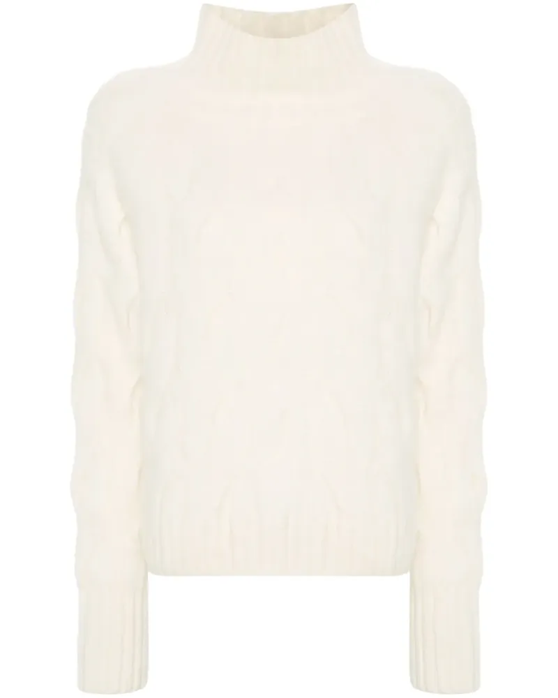 ALLUDE Pullover mit Zopfmuster - Nude Nude