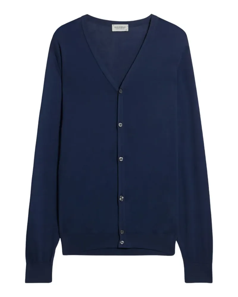Fortela Whitchurch buttoned ribbed cardigan - Blau Blau