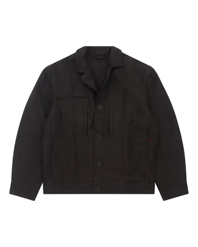 Casey Casey Oscar buttoned welt-pocket jacket - Schwarz Schwarz