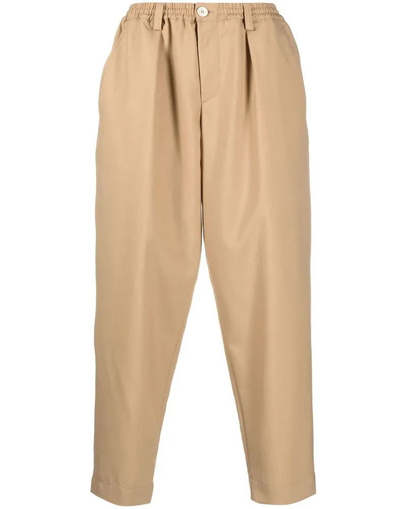 Marni Tapered-Hose mit Stretchbund Nude