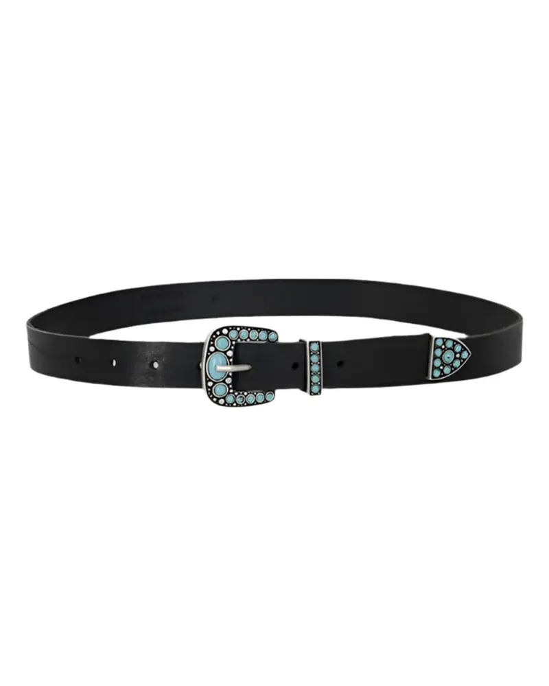 Fortela Thelma leather belt - Schwarz Schwarz