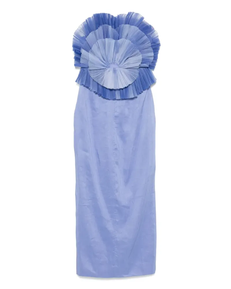 Aje. Kira Midikleid - Blau Blau