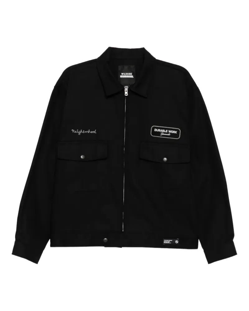 Yohji Yamamoto Wildside x Neighborhood Jacke mit Reißverschluss - Schwarz Schwarz