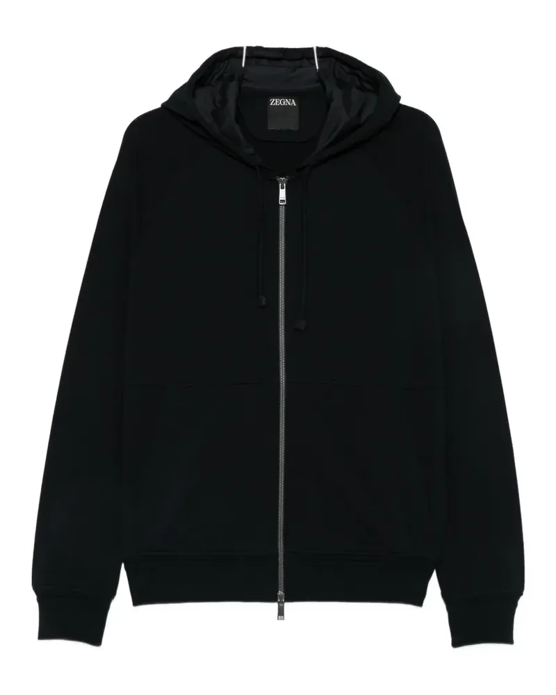Ermenegildo Zegna cotton-jersey hoodie - Blau Blau