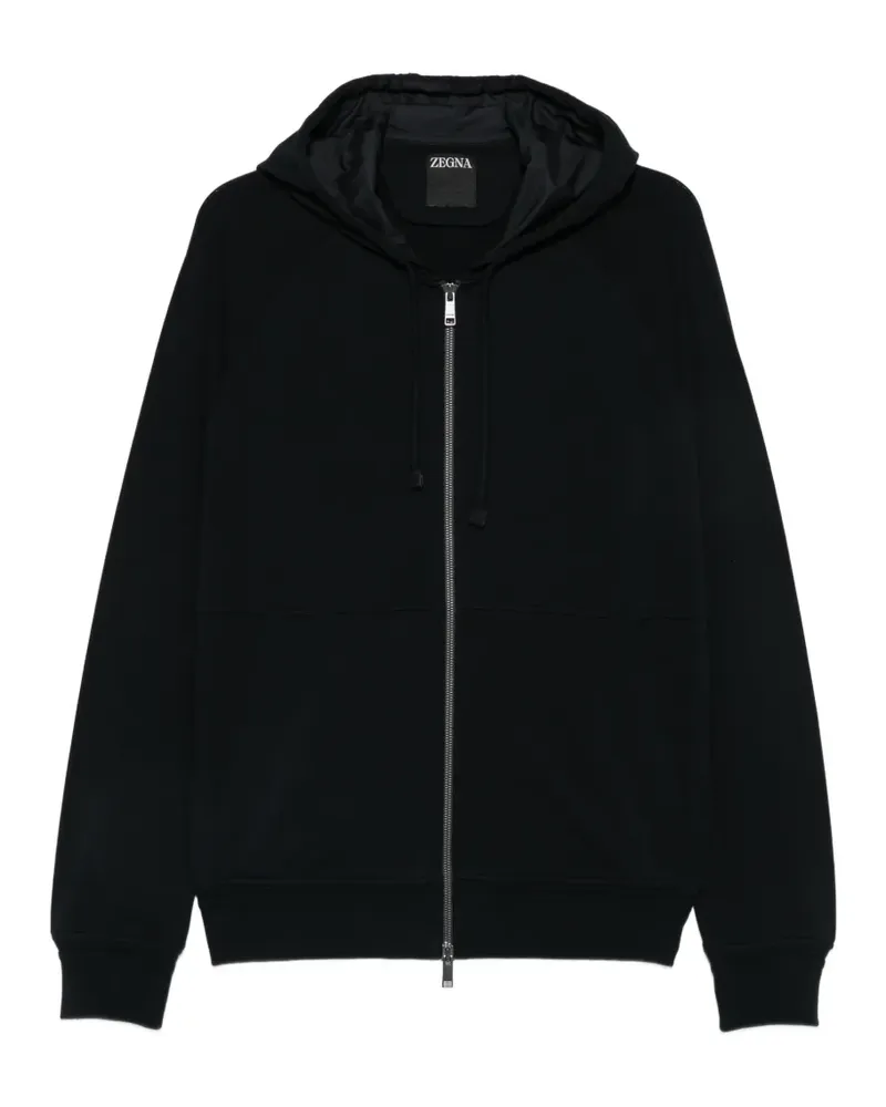 Ermenegildo Zegna cotton-jersey hoodie - Blau Blau