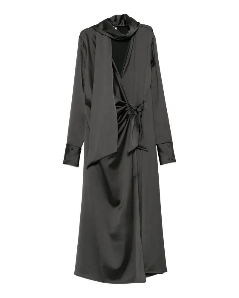 IMPERIAL Midikleid aus Satin - Grau Grau