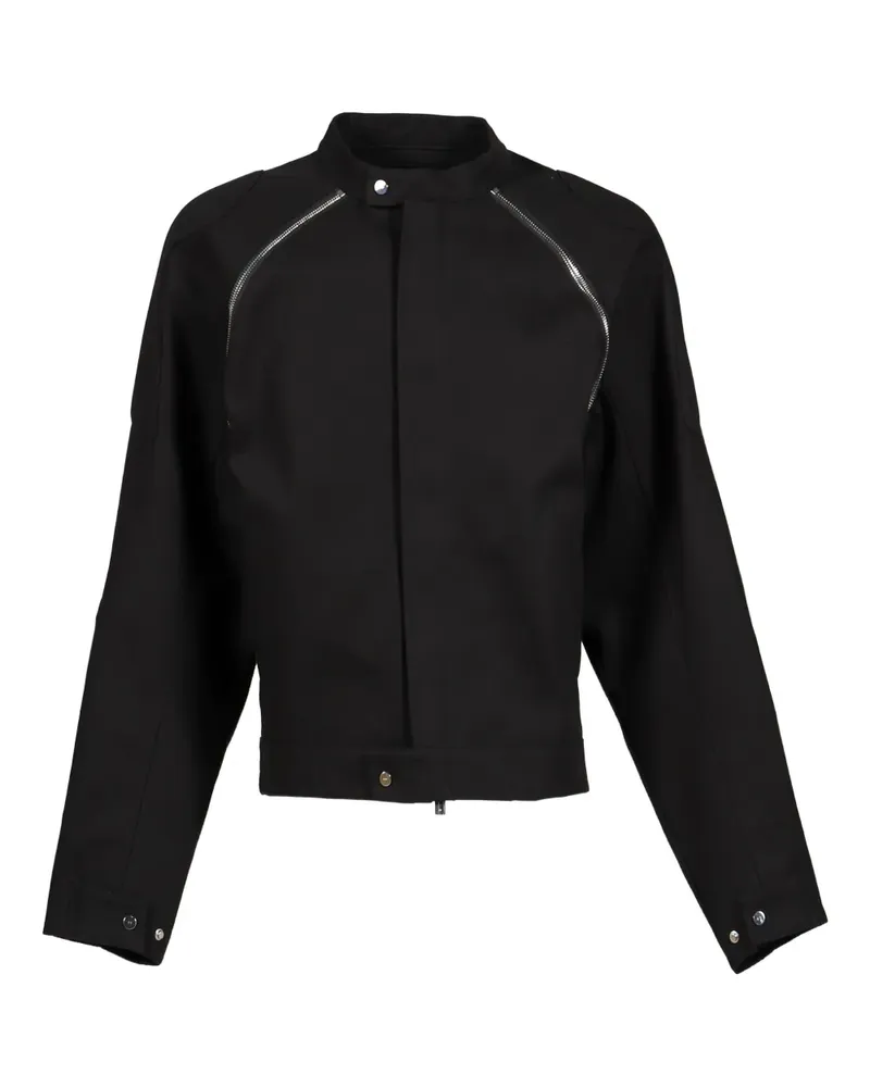 Heliot Emil Equinox Bomberjacke mit Reißverschlussdetail - Schwarz Schwarz