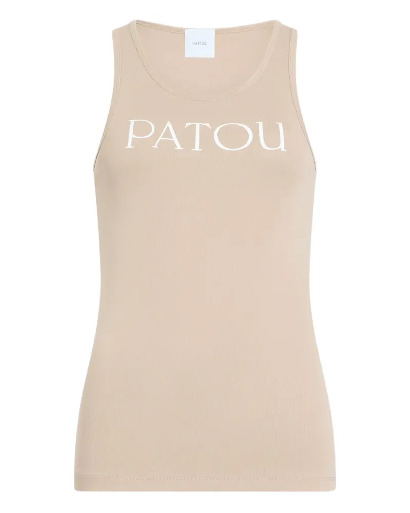 Patou Tanktop mit Logo - Nude Nude