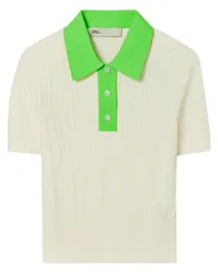 Tory Burch Poloshirt aus Pointelle-Baumwolle Grün