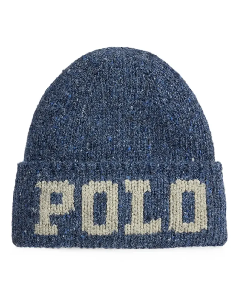 Ralph Lauren Beanie mit Intarsien-Logo - Blau Blau