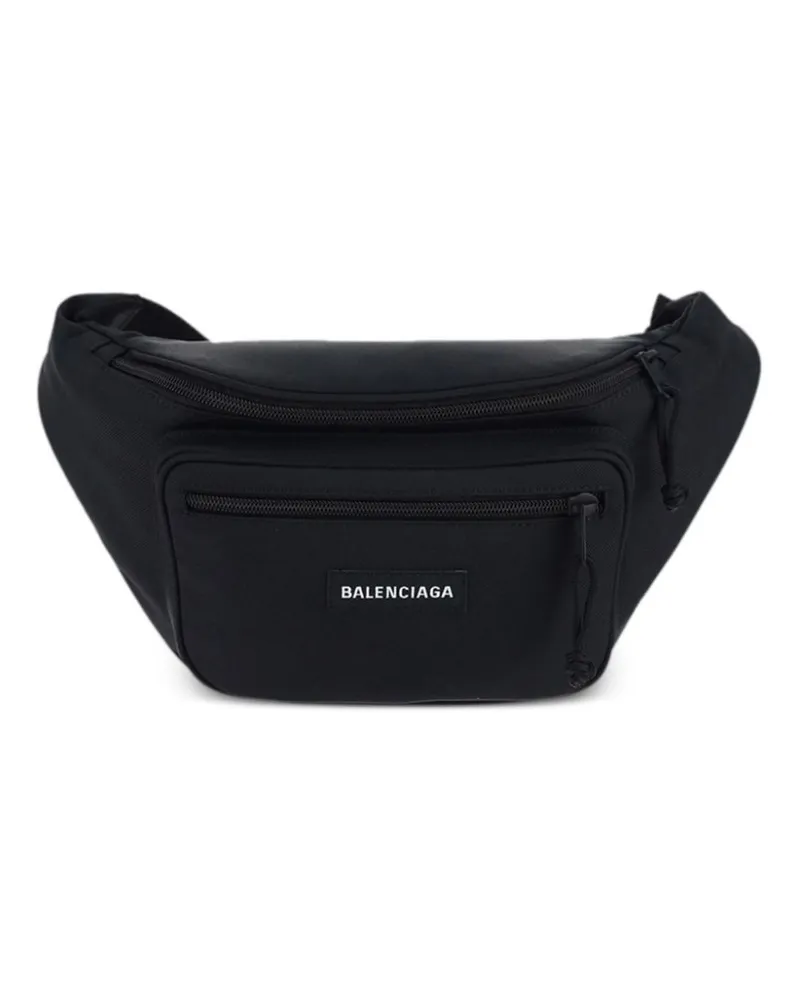Balenciaga Explorer Gürteltasche mit Logo-Applikation - Schwarz Schwarz