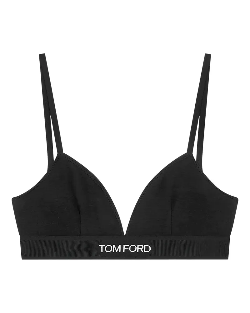 Tom Ford logo-strap bra - Schwarz Schwarz