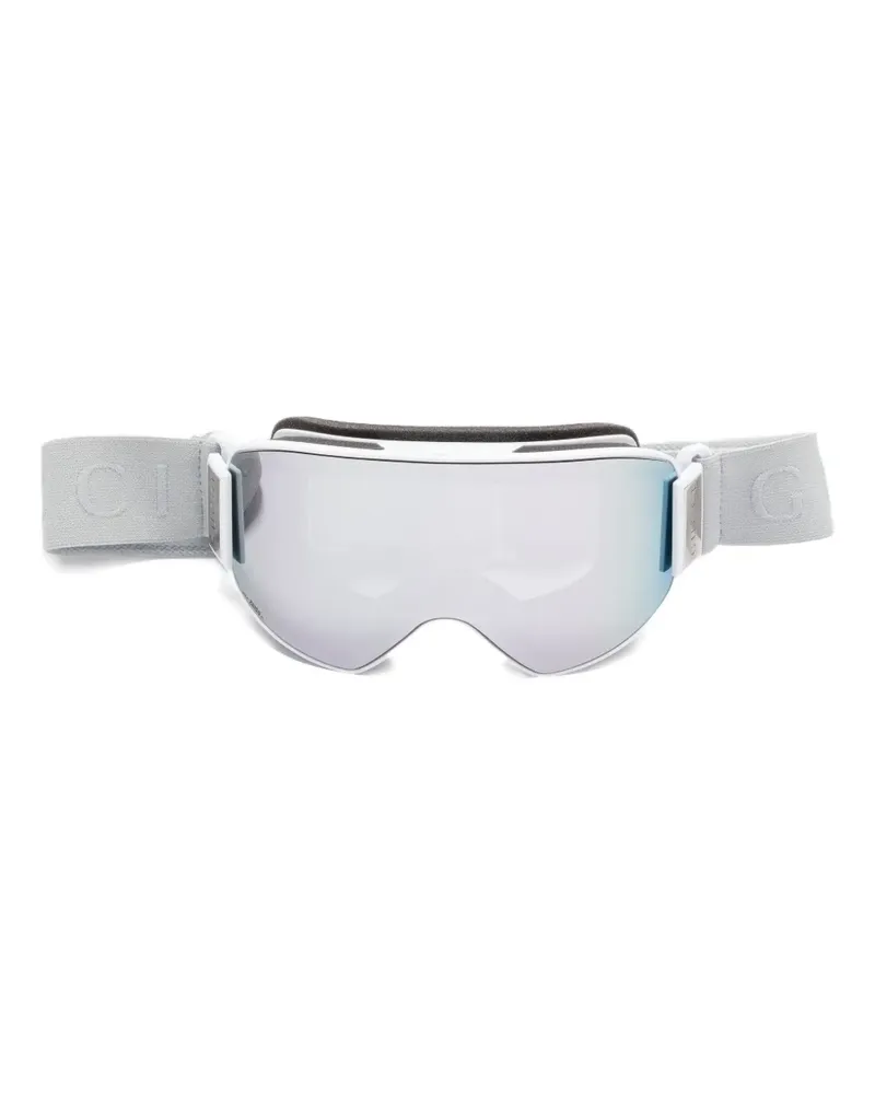 Gucci Skibrille mit Logo-Riemen - Grau Grau