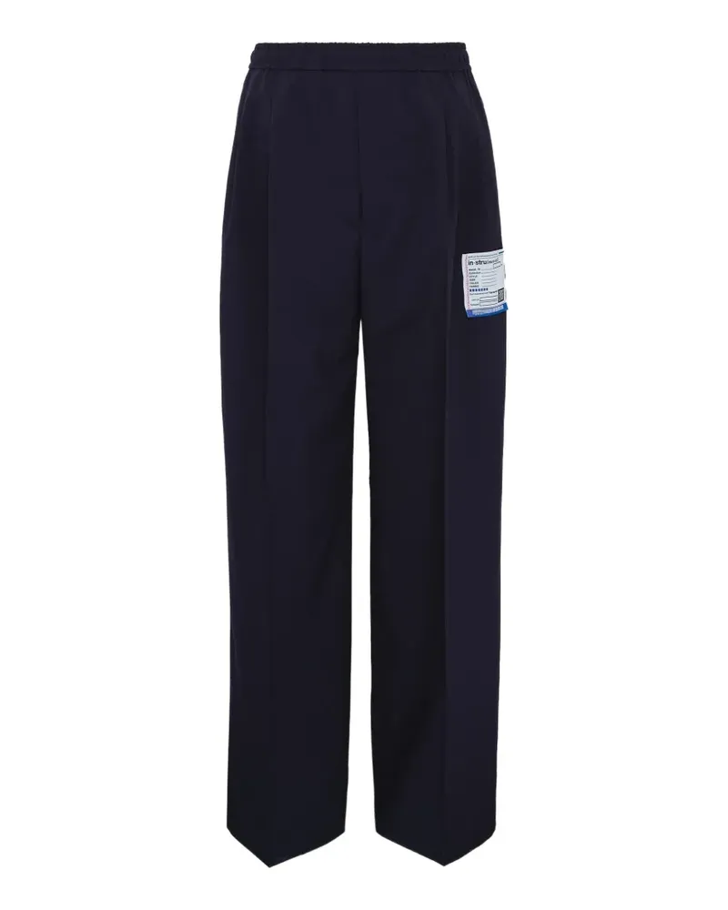 MIHARAYASUHIRO Straight-Leg-Hose mit Logo - Blau Blau
