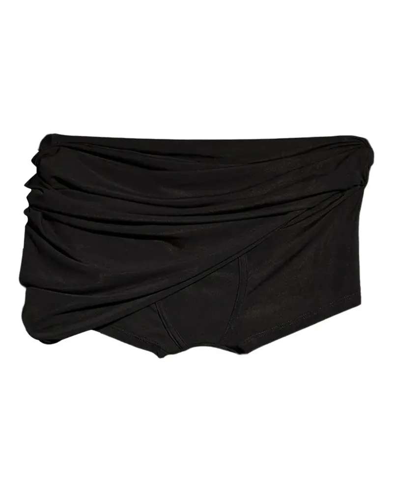 Gucci draped shorts - Schwarz Schwarz