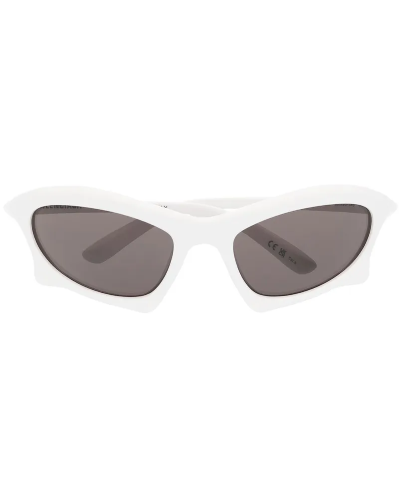 Balenciaga Cat-Eye-Sonnenbrille - Weiß Weiß