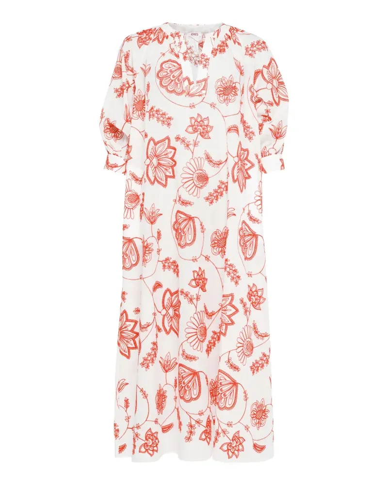 Eres Kleid mit Blumen-Print - Weiß Weiß