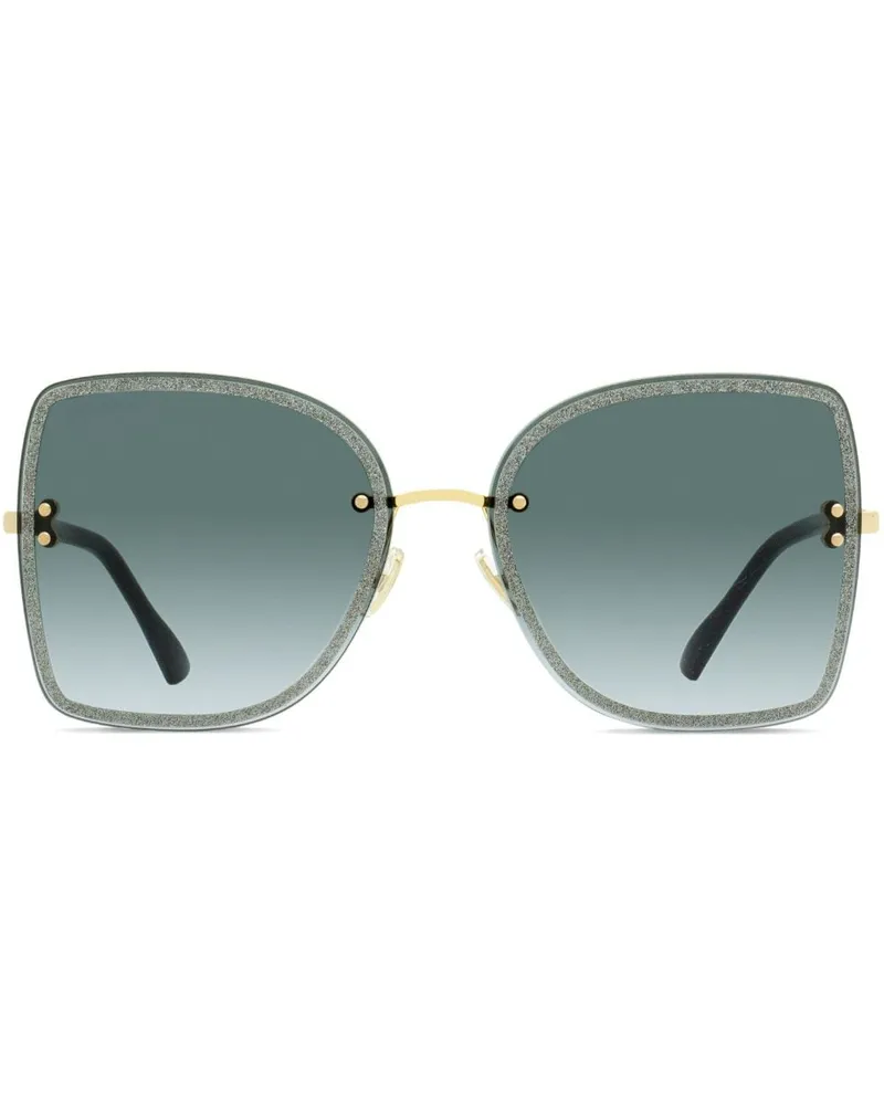 Jimmy Choo Leti Sonnenbrille mit eckigem Gestell - Braun Braun