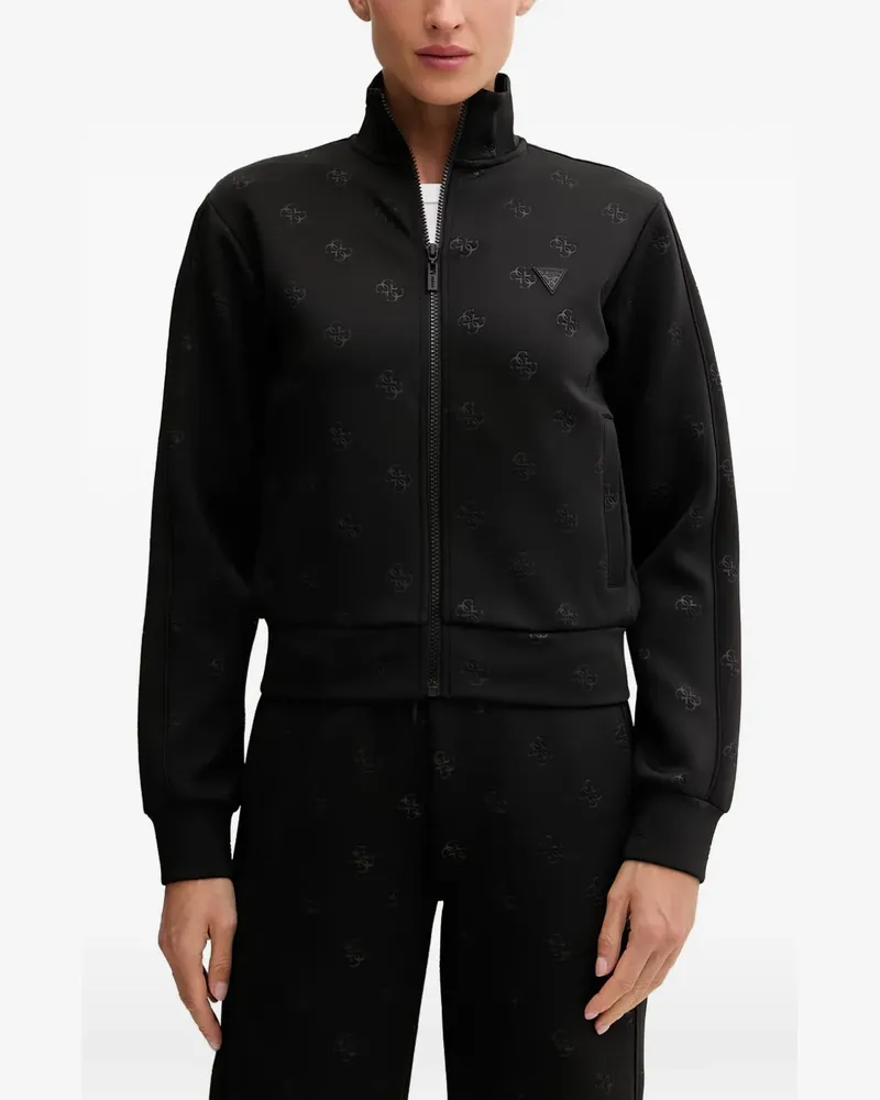 Guess Jacke mit Logo-Print - Schwarz Schwarz