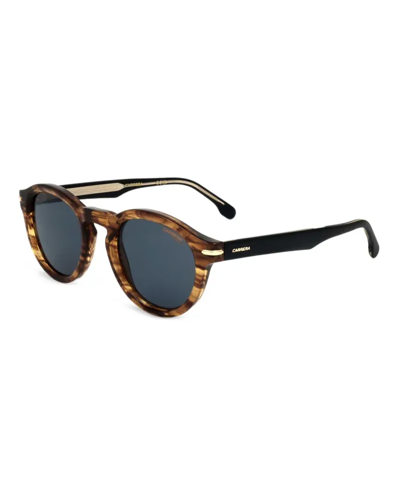 Carrera Runde Sonnenbrille mit Horn-Effekt - Braun Braun