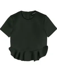 Cynthia Rowley Astro Cropped-Top mit Rüschen Grün