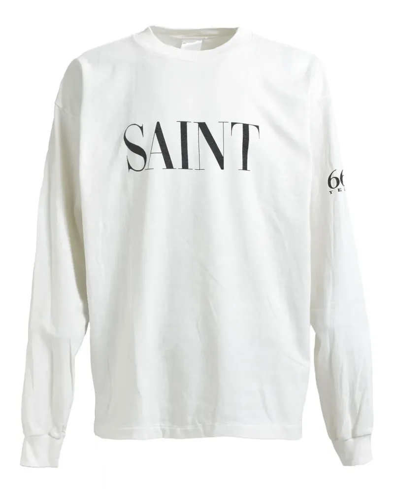 SAINT MXXXXXX Pullover mit Logo - Weiß Weiß
