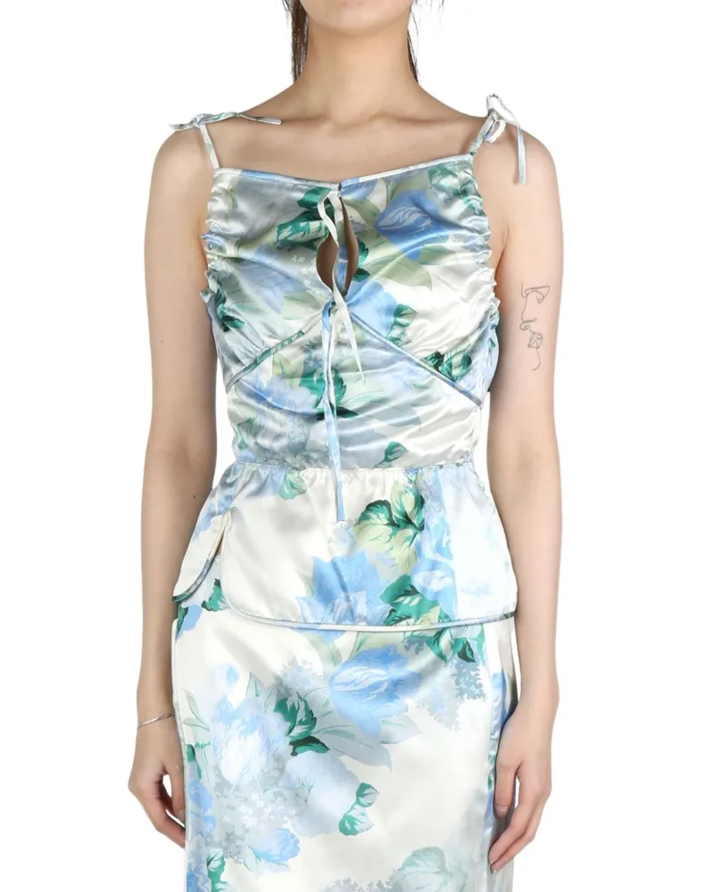 Meryll Rogge floral-print top - Blau Blau