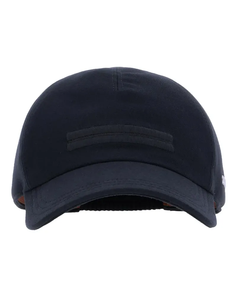 Ermenegildo Zegna logo patch cap - Blau Blau