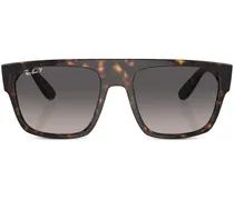 Drifter Sonnenbrille mit eckigem Gestell - Braun