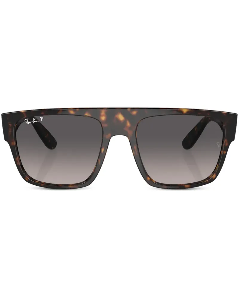 Ray Ban Drifter Sonnenbrille mit eckigem Gestell - Braun Braun