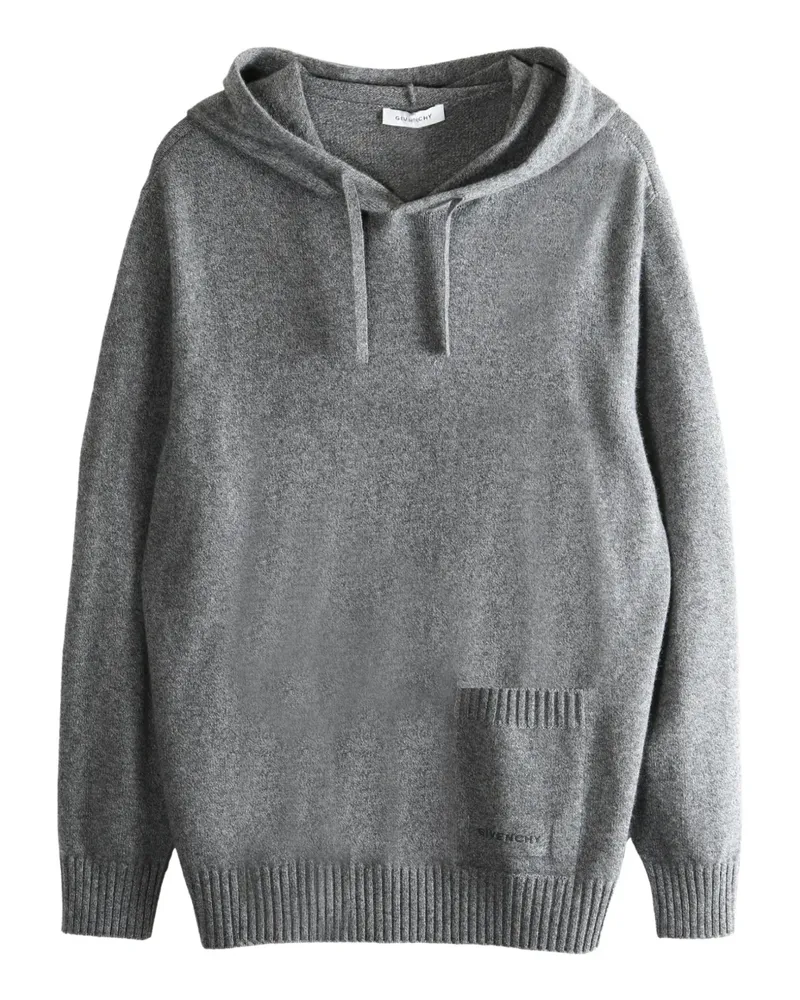 Givenchy fine-knit hoodie - Grau Grau