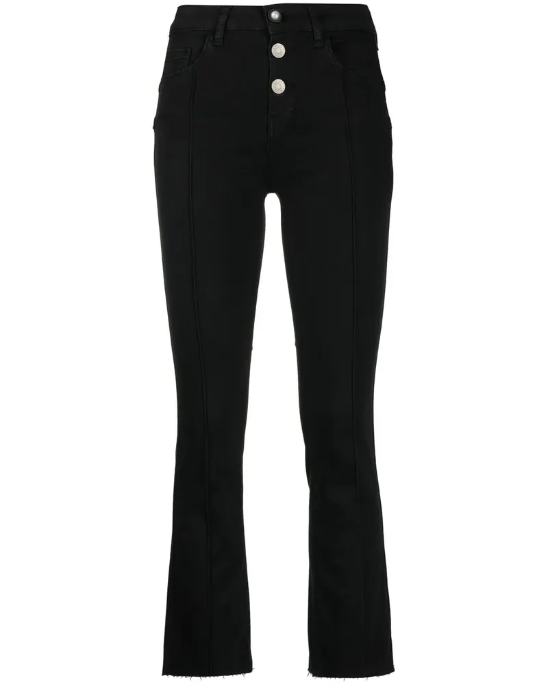 Liu Jo Tief sitzende Cropped-Jeans - Schwarz Schwarz