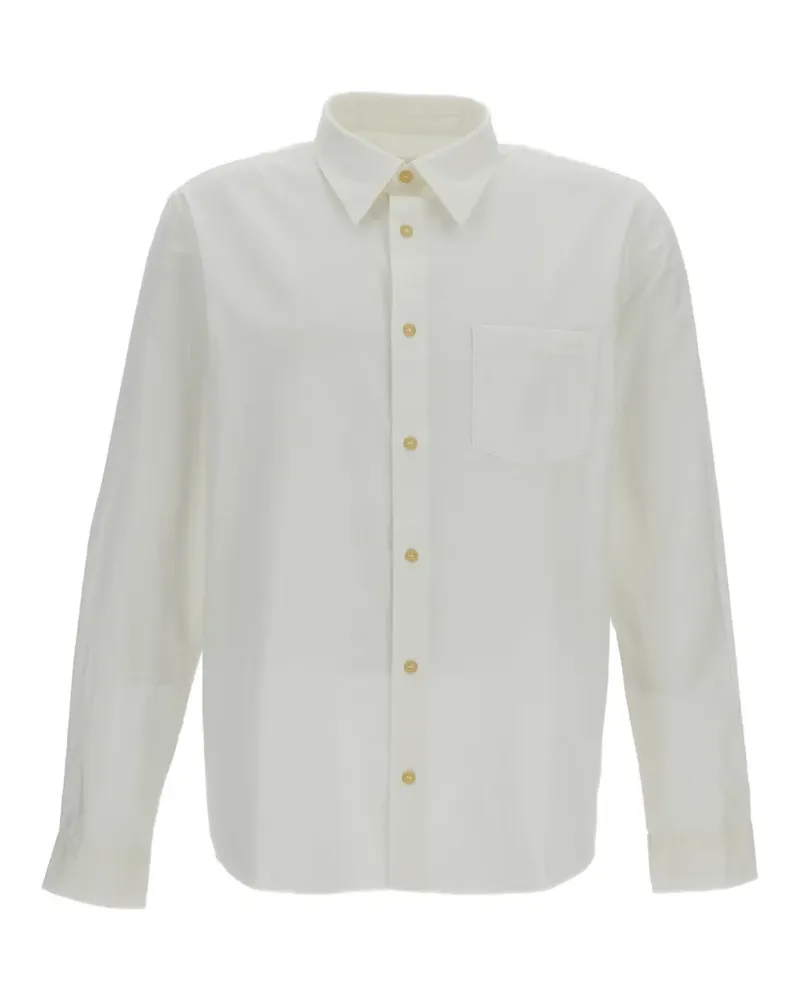 A.P.C. chest-pocket button-down shirt - Nude Nude