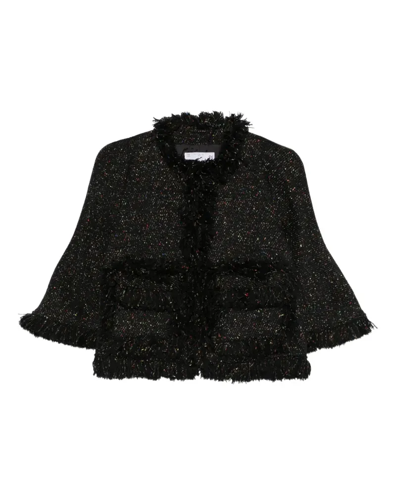 Sacai Jacke mit Fransen - Schwarz Schwarz