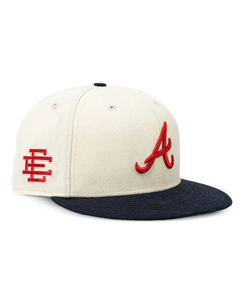 New Era x Eric Emanuel 59FIFTY MLB Atlanta Braves embroidered-logo cap - Nude Nude