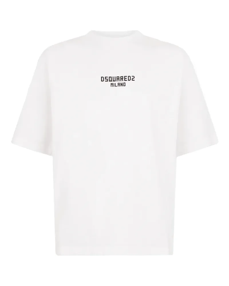Dsquared2 T-Shirt mit Rundhalsausschnitt - Weiß Weiß