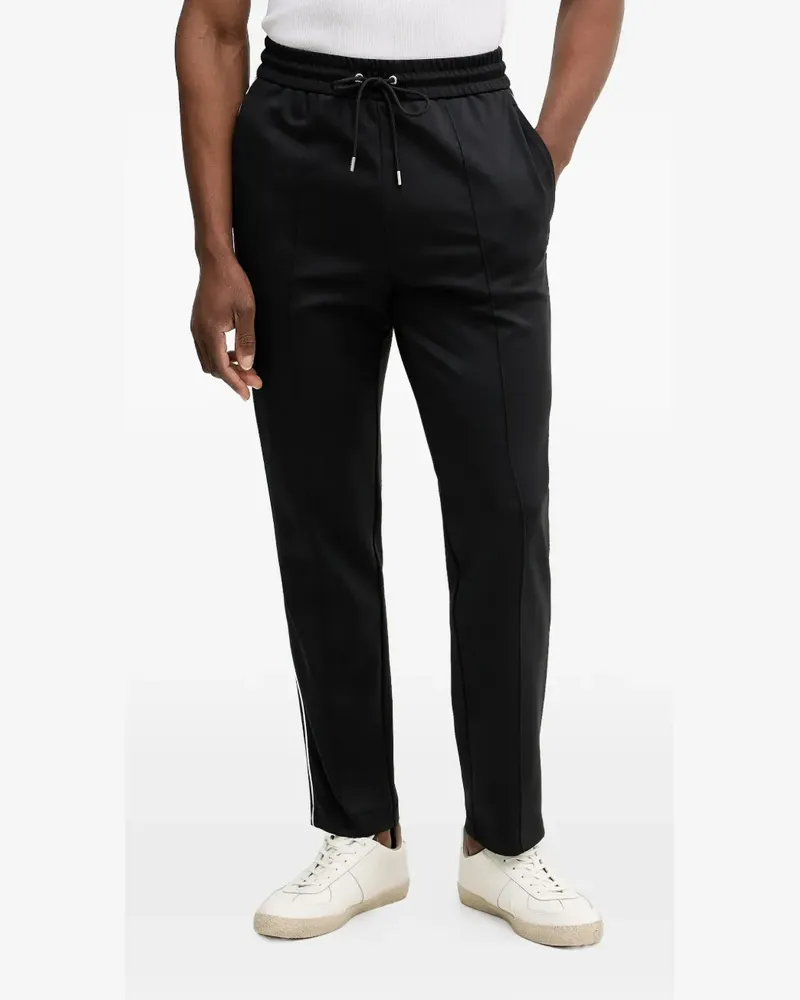 Michael Kors drawstring-fastening stripe-detail track pants - Schwarz Schwarz