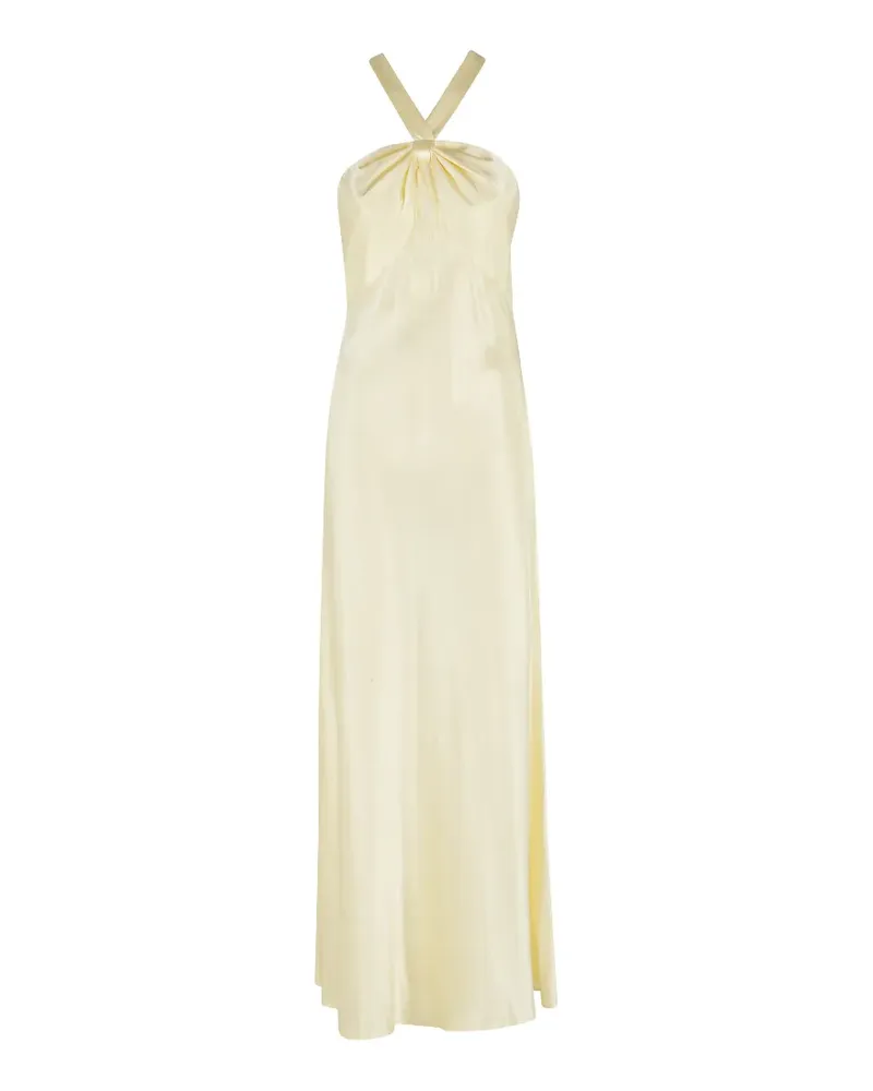 RIXO Losanna halterneck maxi dress - Gelb Gelb